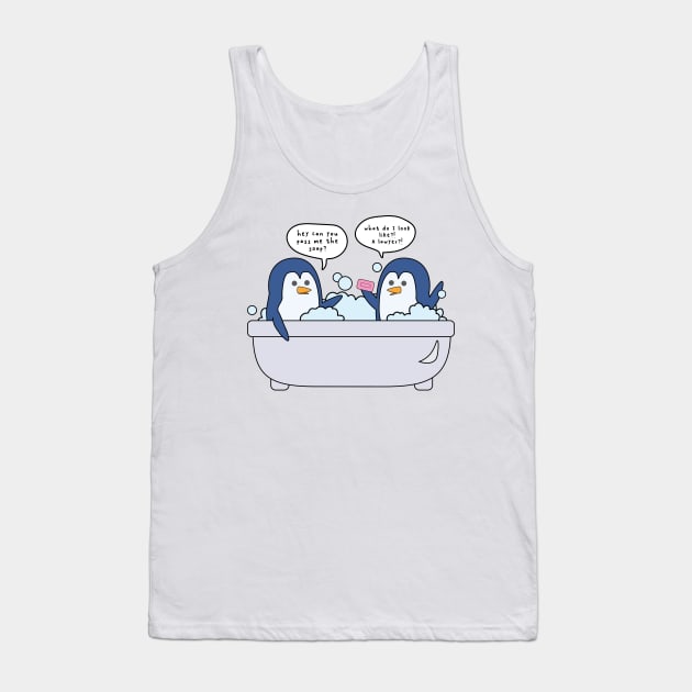 The Penguin Joke Tank Top by allielaurie